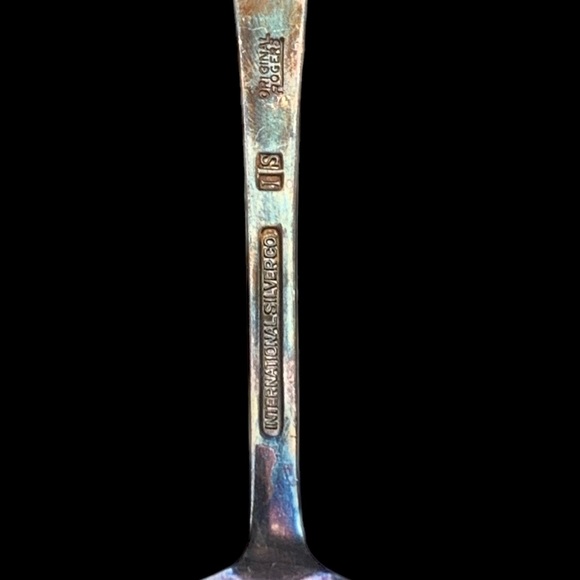 INTERNATIONAL SILVER ORIGINAL ROGERS Vintage Tomato Serving Spoon Silver - Picture 4 of 6